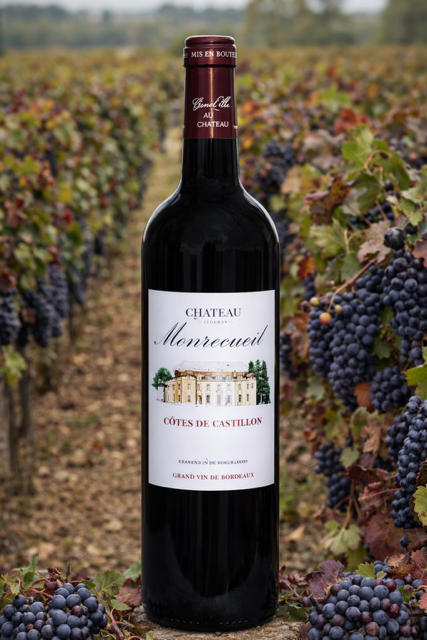 CHATEAU DE MONRECUEIL CASTILLON - COTES DE BORDEAUX 2021