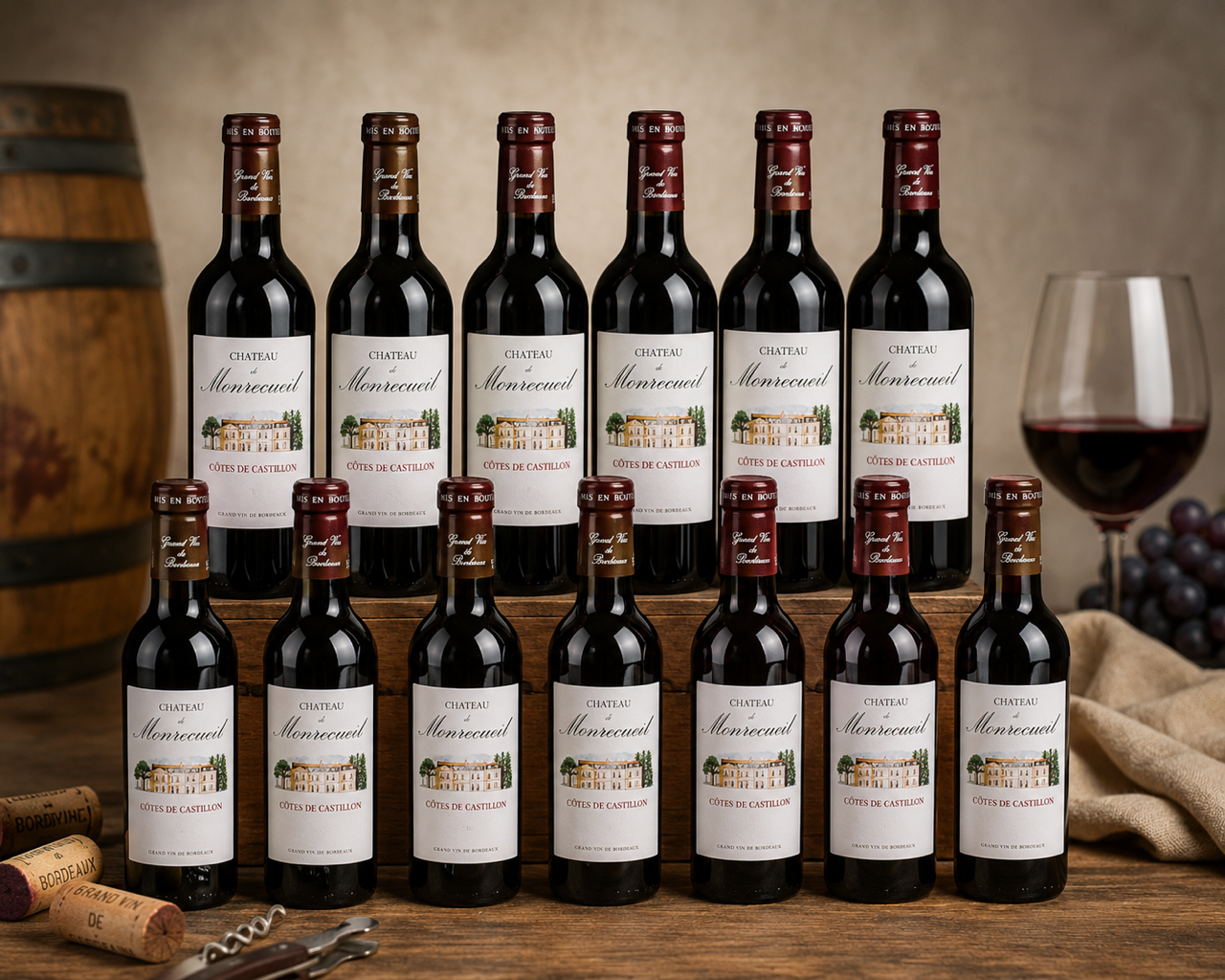 CHATEAU DE MONRECUEIL CASTILLON - COTES DE BORDEAUX 2010